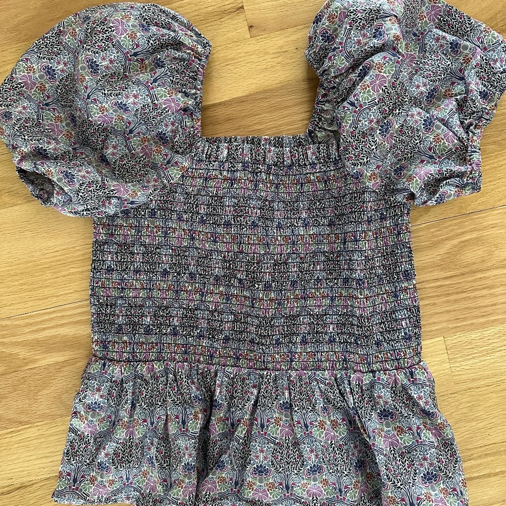 Jcrew summer cropped smoke top